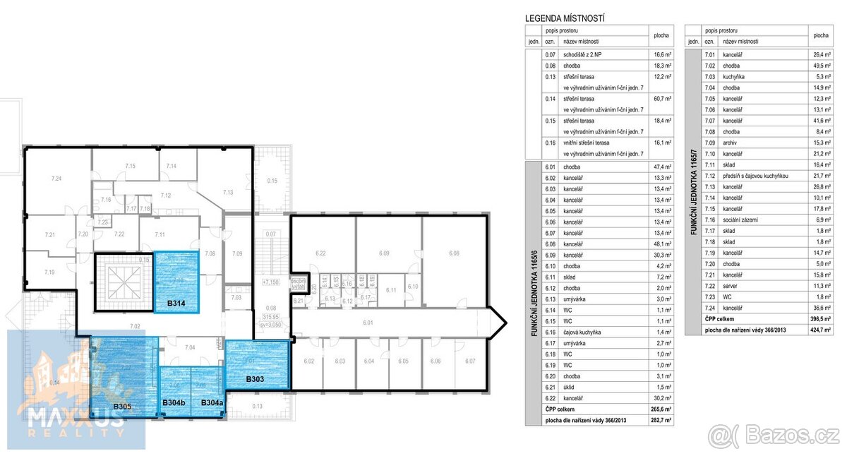 MERKAZ OC - pronájem 5 kanceláří (114,6 m2), Praha 4 - Kunra - 2
