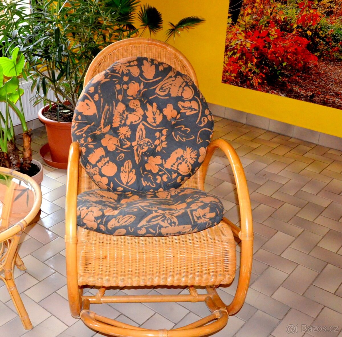 Ratanové houpací křeslo - 2
