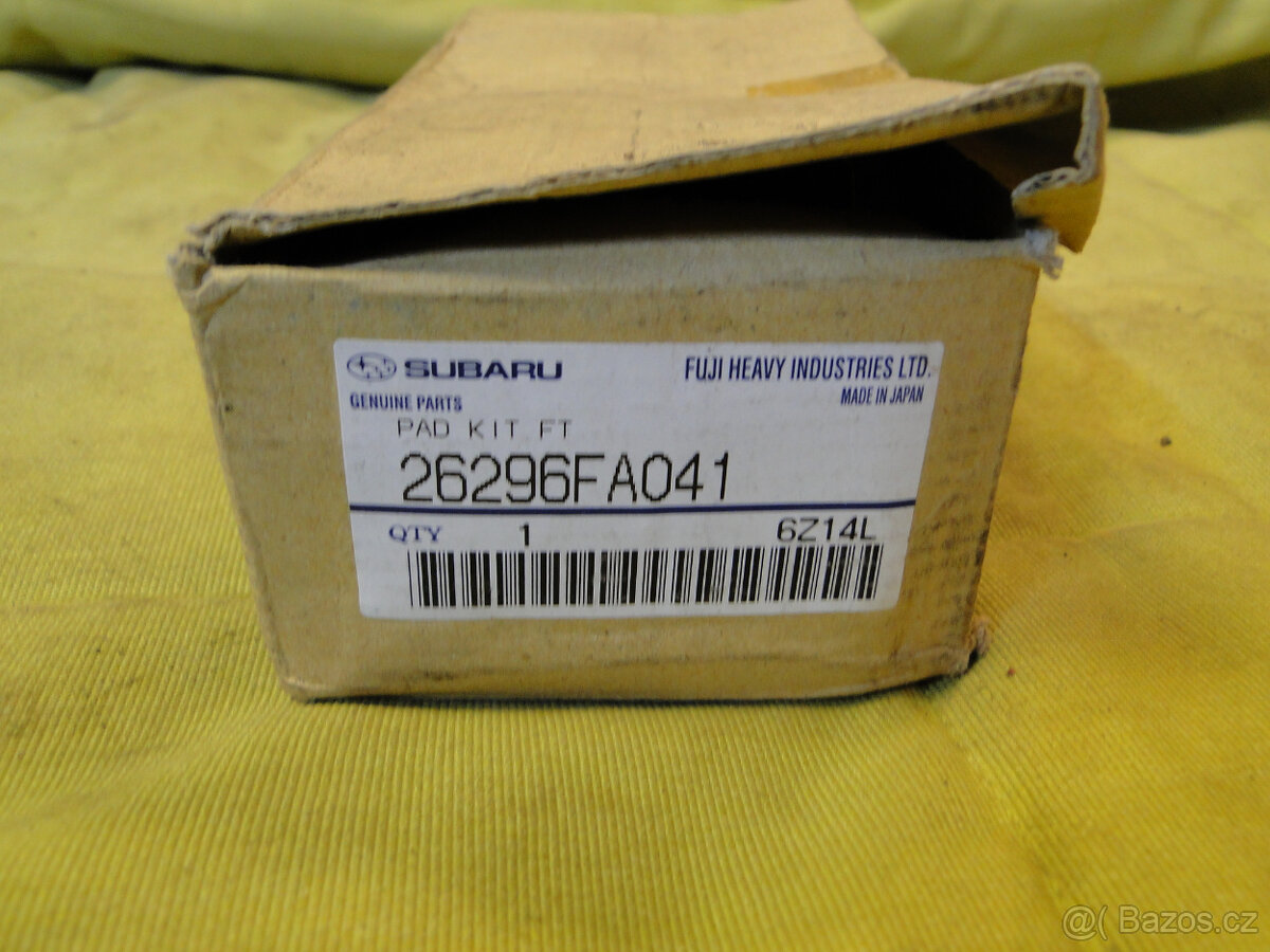 Subaru Impreza, Legacy brzdové destičky 26296FA041 - 2