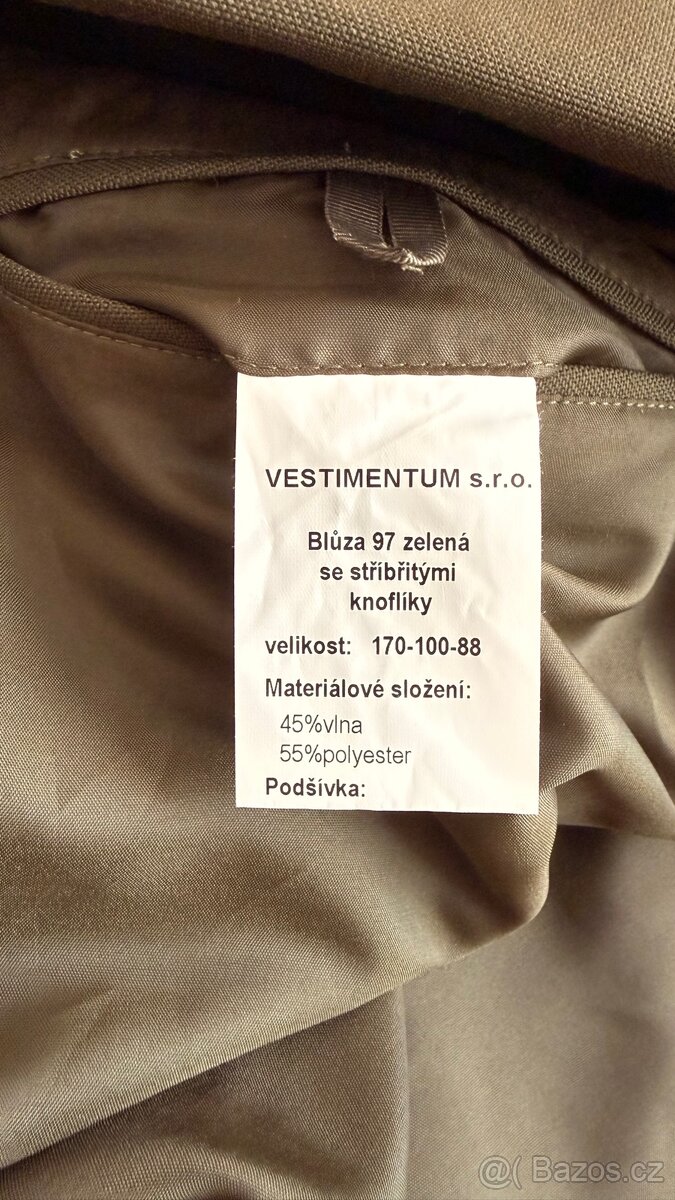Vojenské sako vz.97 - 2