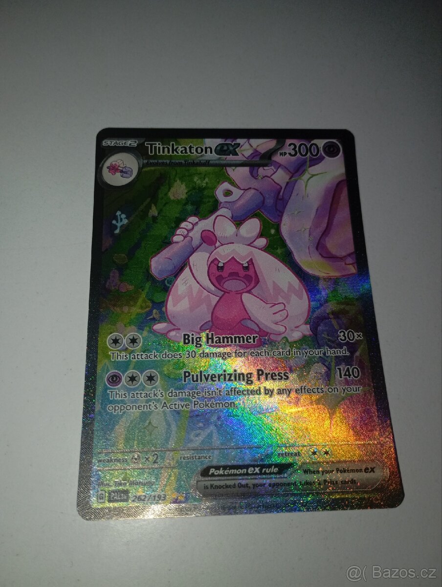 Pokémon- Tinkaton EX 262/193 - 2