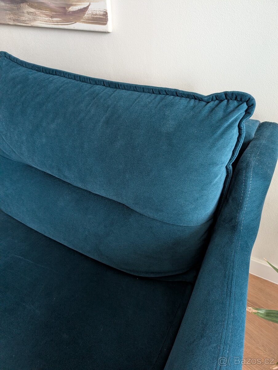 Rozkládací pohovka Bobochic Paris Loft petrolejová - 2