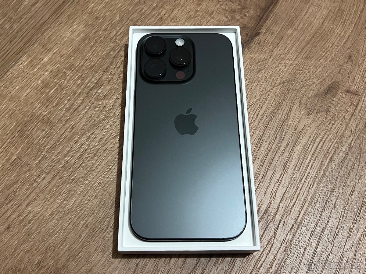 Prodám iPhone 16 Pro 256GB černý titan - 2
