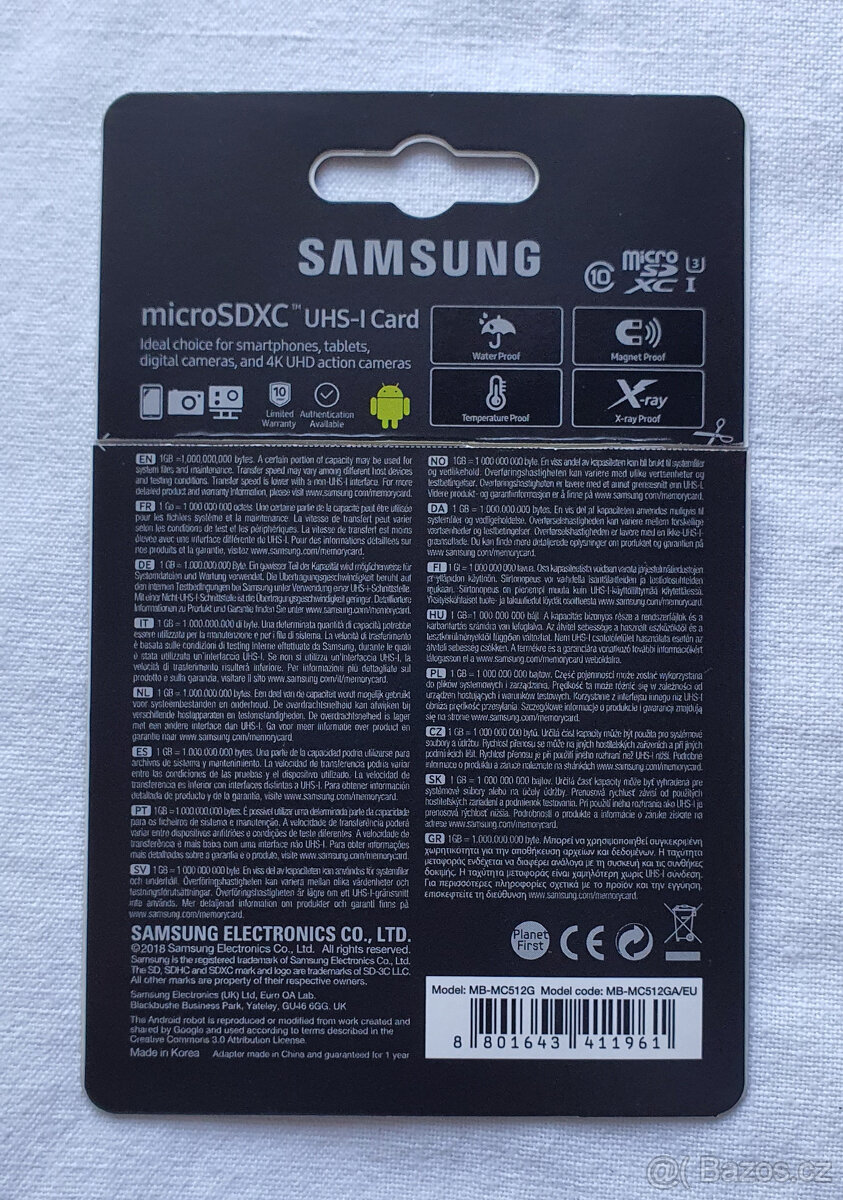 Paměťová karta Samsung MicroSDXC EVO Plus 512 GB + adaptér - 2