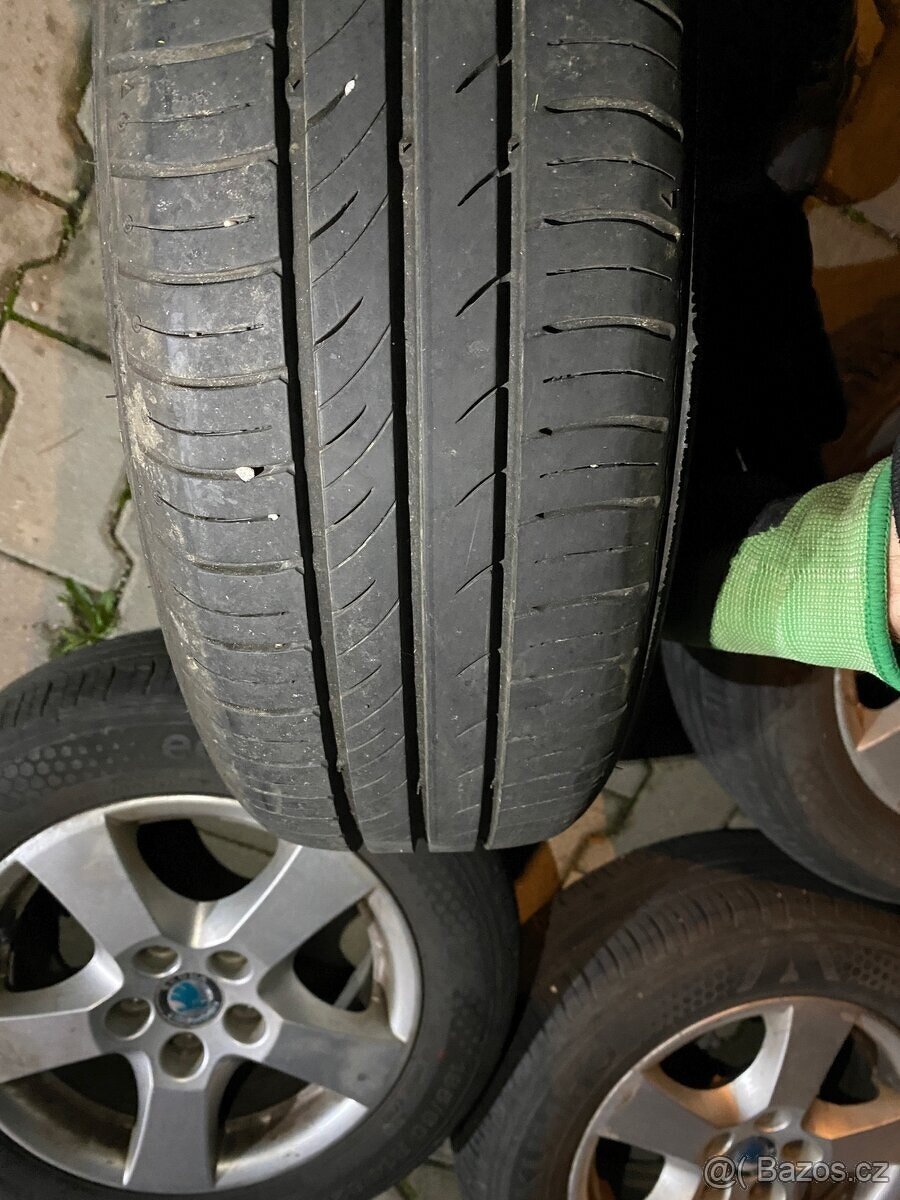 ALU kola originál Škoda fabia 5x100 Letní sada - 2