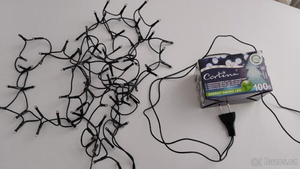 3ks -VÁNOČNÍ OSVĚTLENÍ NA STROMEK VNITŘNÍ 100 LED - 2