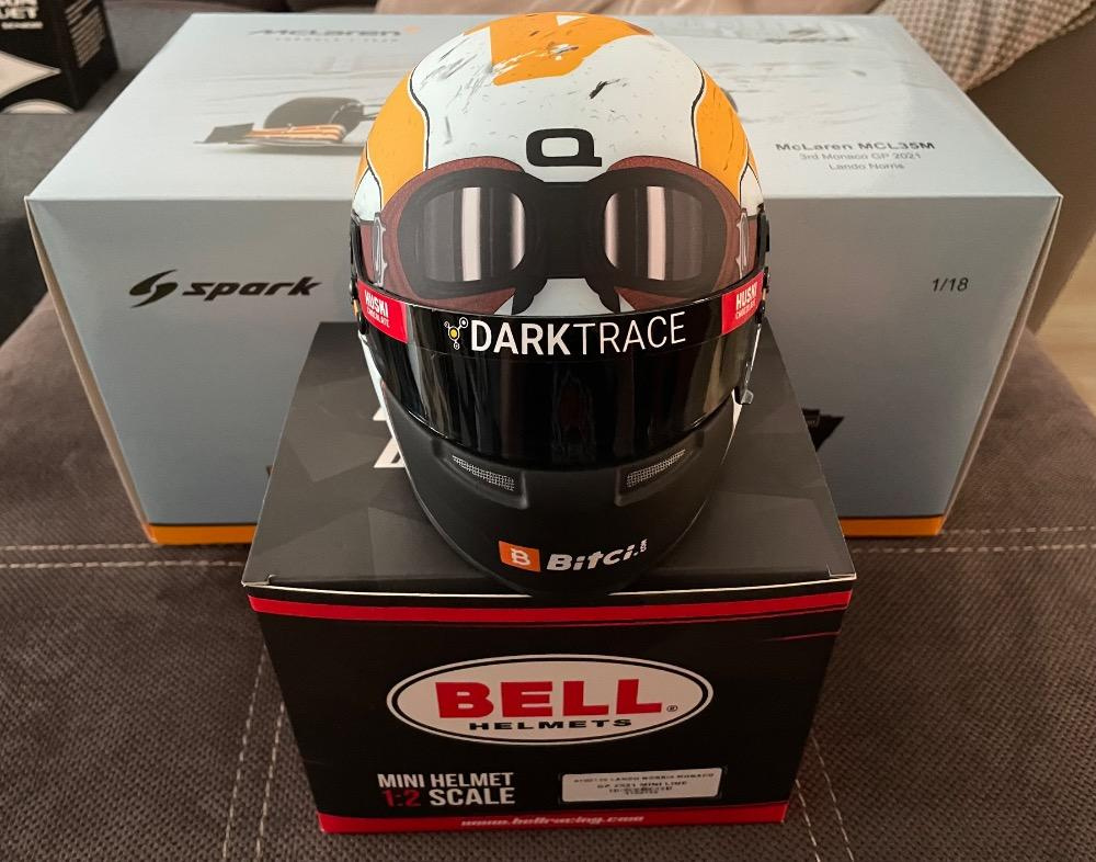 F1 Lando Norris McLaren Monaco 2021 + helma - 2