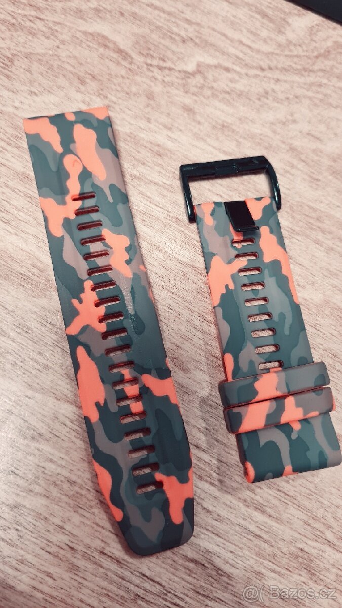 Fenix 5x, 6x, 7x, 8 tah, řemínek, pásek 26mm oranžová - 2