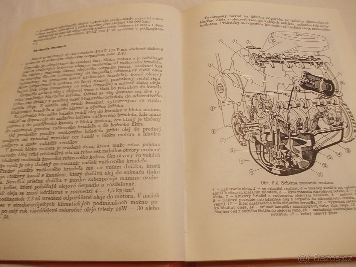 Fiat 125 P - popis – provoz a údržba manuál veterán 125P SK - 2