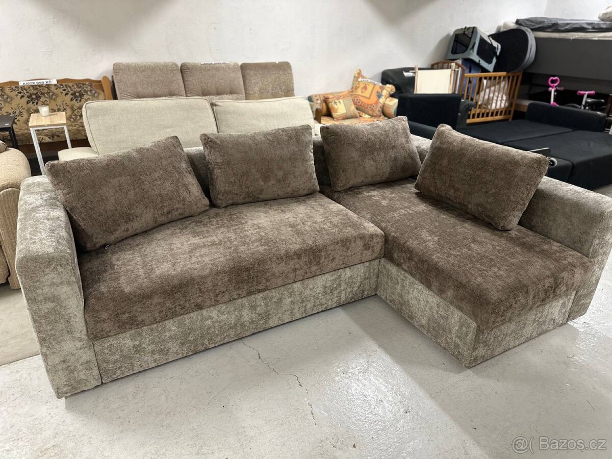 Rohová rozkládací sedačka 237×150 - 2