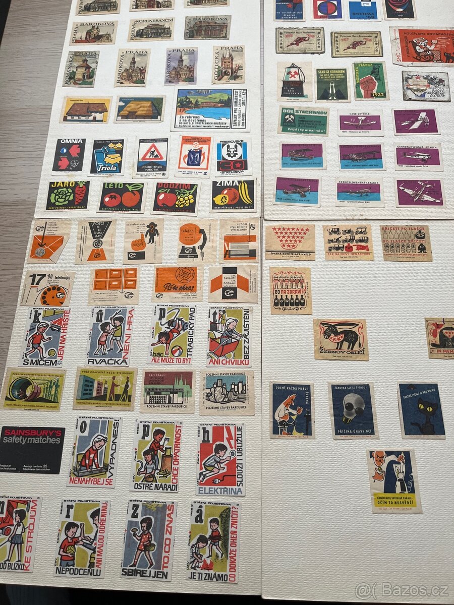 Staré zápalkové nálepky - 2