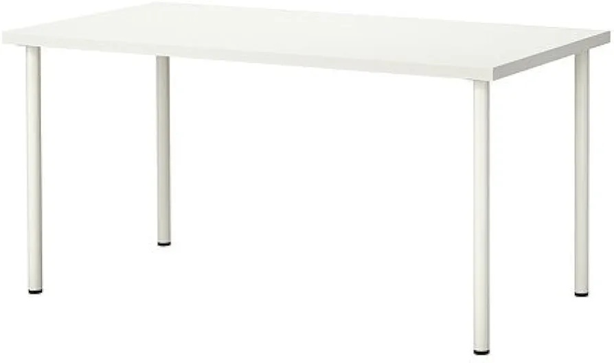 bily stul ikea linnmon adils 150 x 75, vyska 74 - 2
