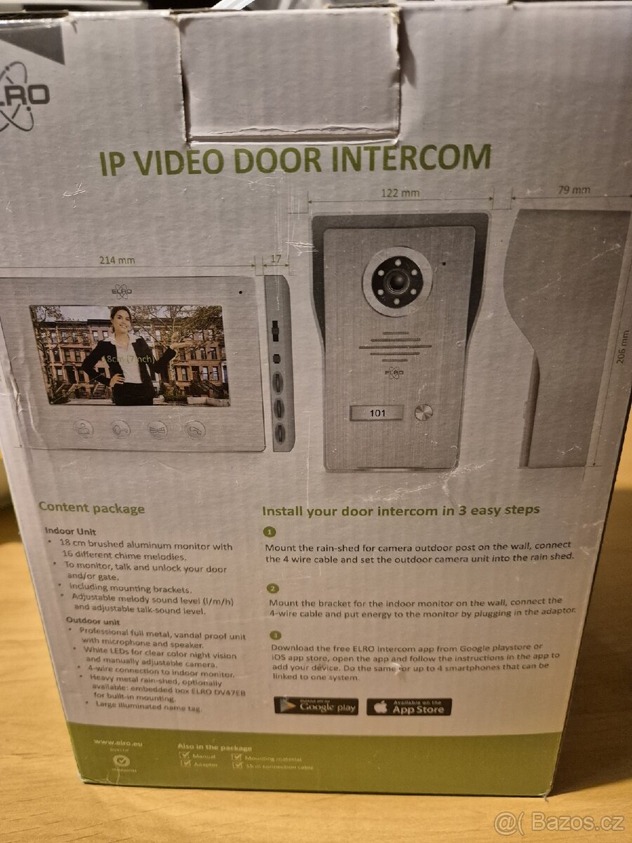 Dverni video zvonek ELRO - 2