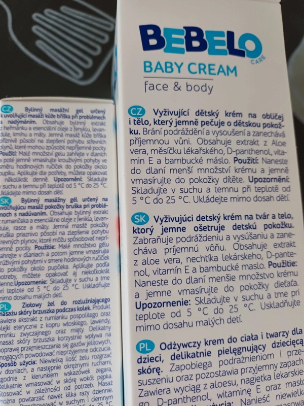 Babelo dětský krém a masážní gel - 2