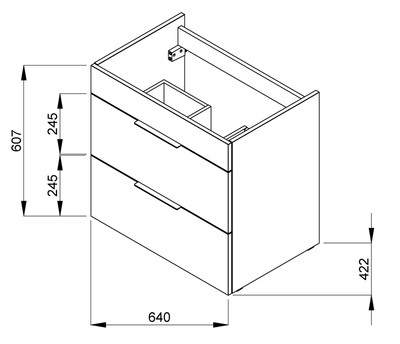 Skříňka s umyvadlem - SLEVA - 2