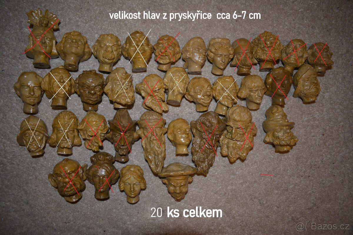 hlavy loutek z pryskyřice(vhodné na odlévání hlav loutek) - 2