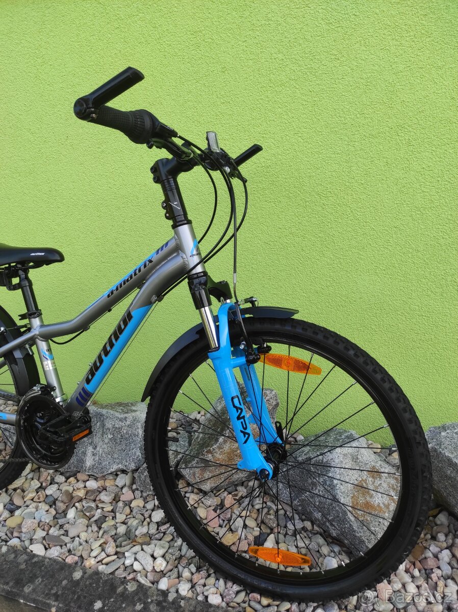 Značkové dětské kolo Author 24" (stříbrná/modrá)I# - 2