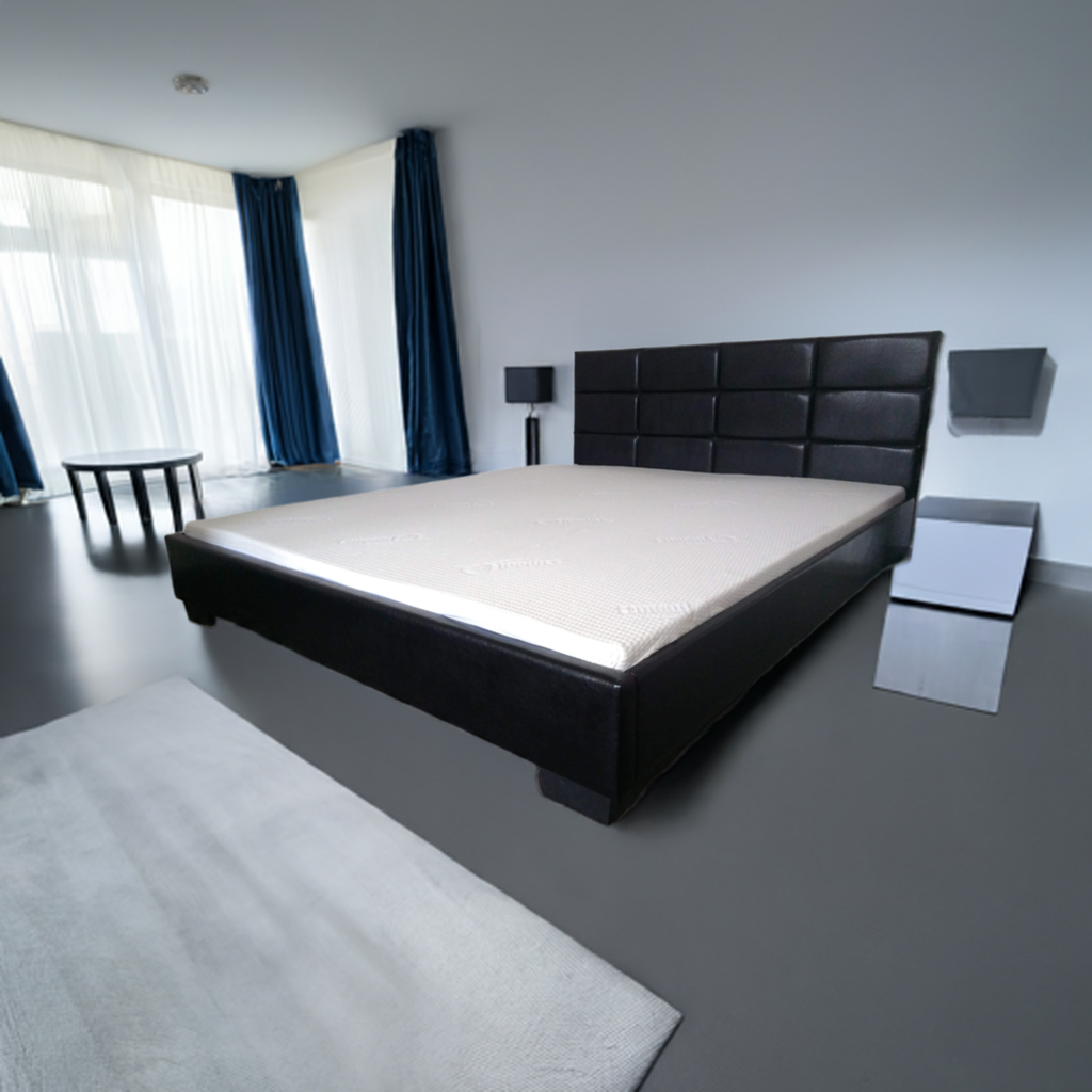 Postel dvoulůžko eco kůže bílá komplet Nové - 2