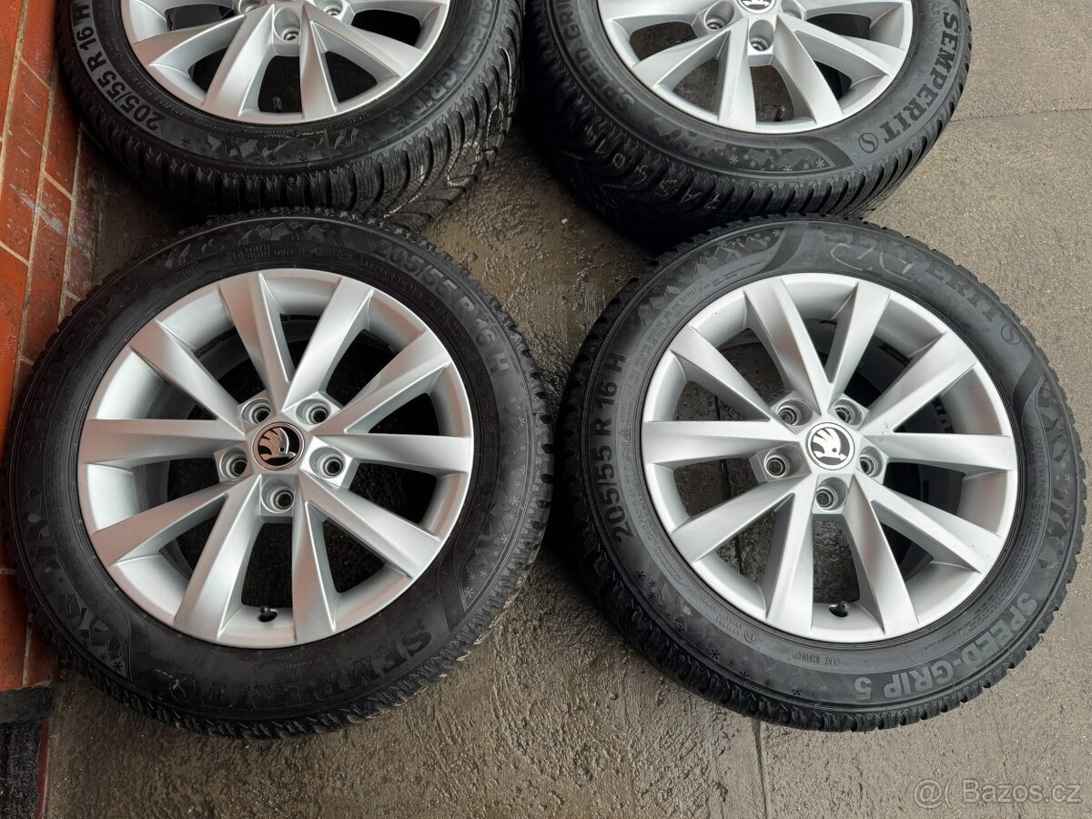 Alu 16" 5x112 škoda ALCATRAZ zimní 85% O3, TOP - 2