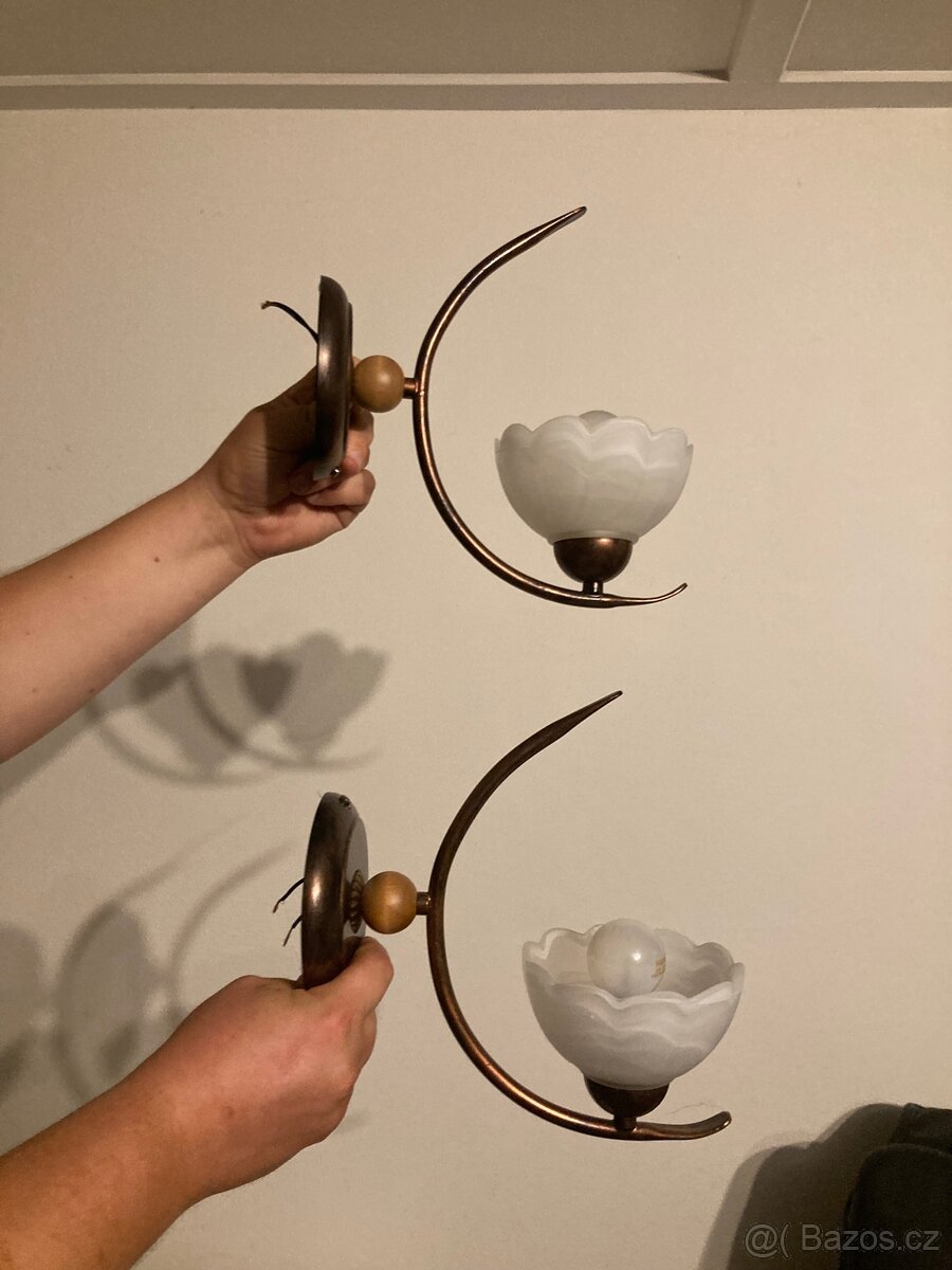 Set lustr a 2 nástěnné světla - 2