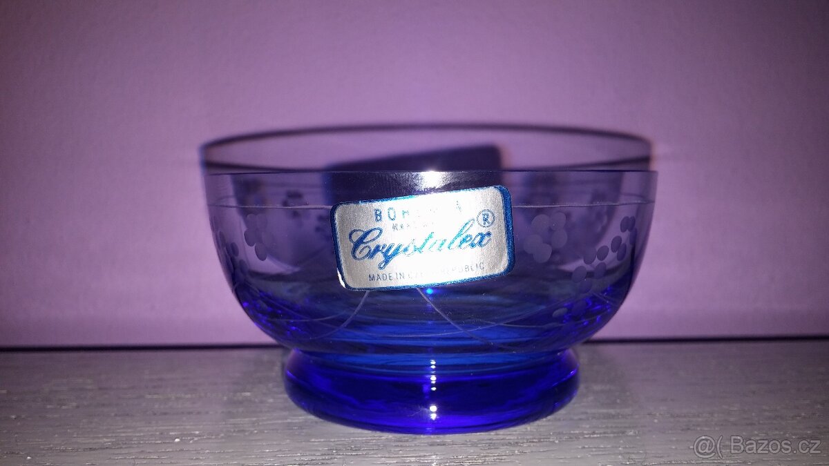 RETRO BROUŠENÉ SKLO CRYSTAL BOHEMIA - 2