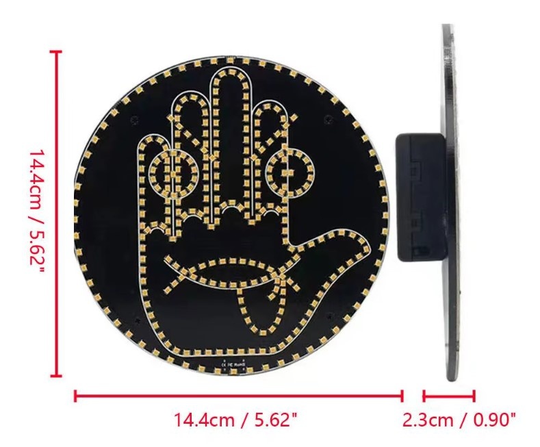 Auto Fun Smile Face Lights s dálkovým ovládáním - 2