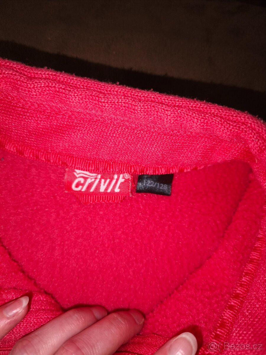Červená mikina 122/128 - Crivit - 2