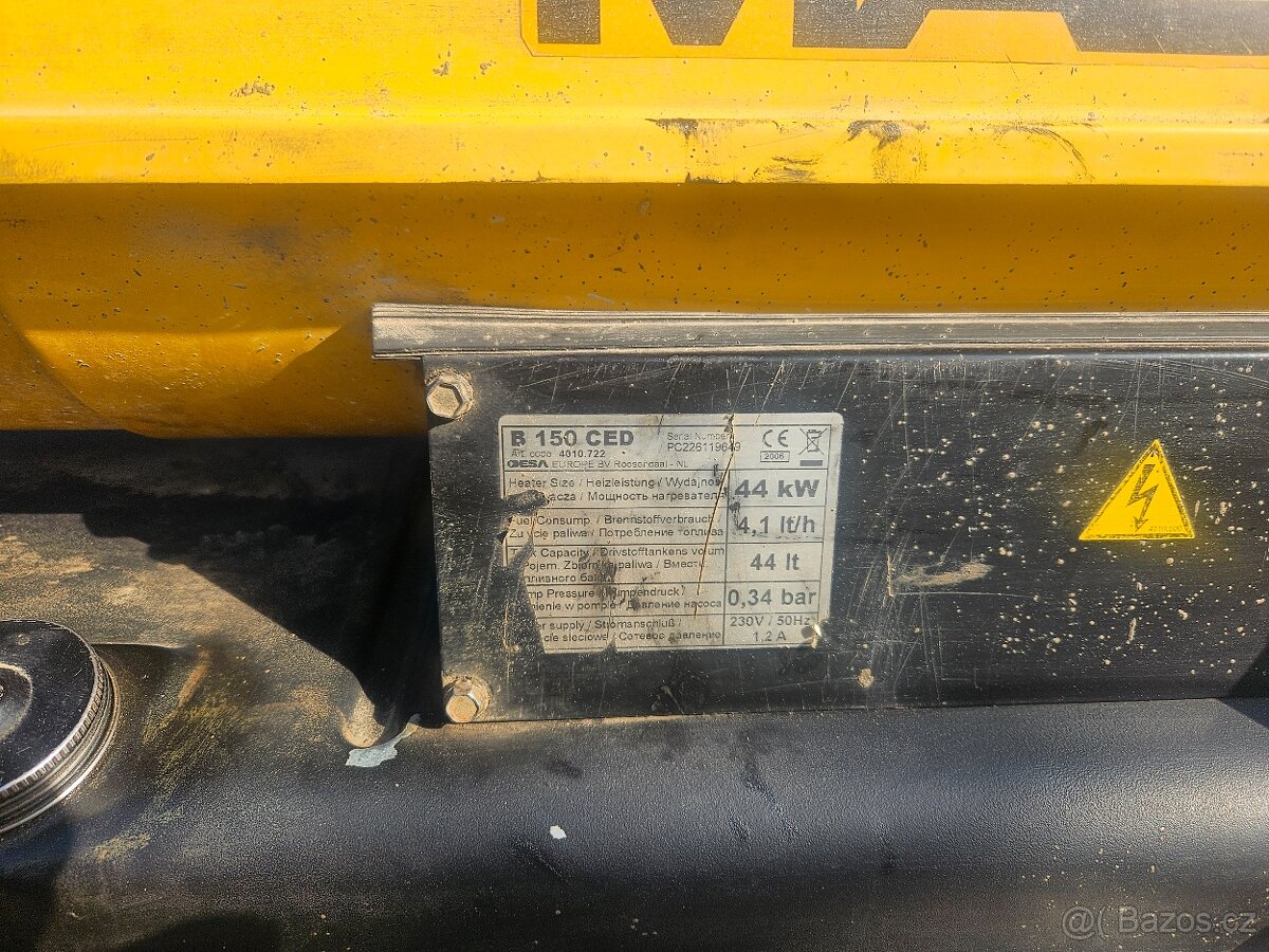 Naftové topidlo MASTER B 150 CED - 2