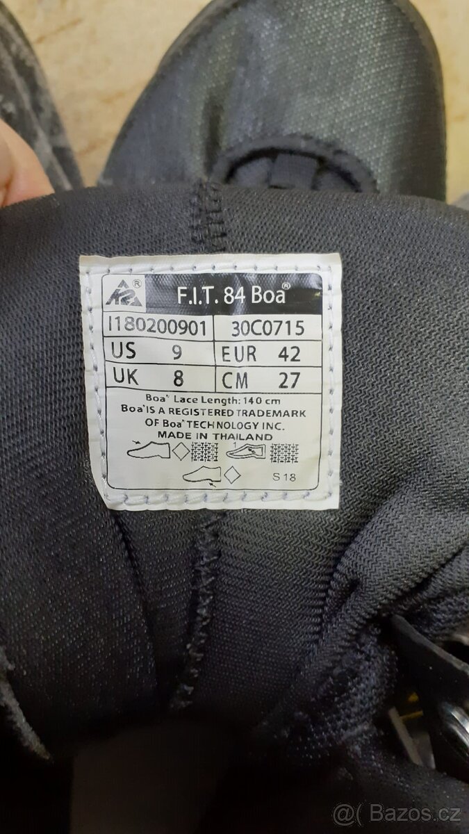 K2 F.I.T. 84 Boa 2018 velikost: 42 a 44 - 2