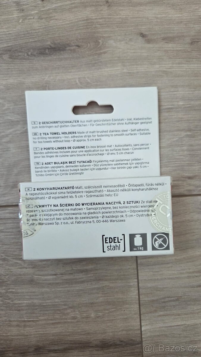 Tchibo samolepicí držáky na utěrky – 2 ks, nové - 2