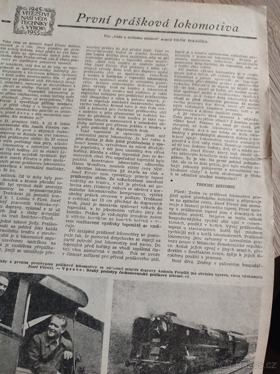 Parní lokomotiva na práškové uhlí ČSD, závody V.I.Lenina Plz - 2