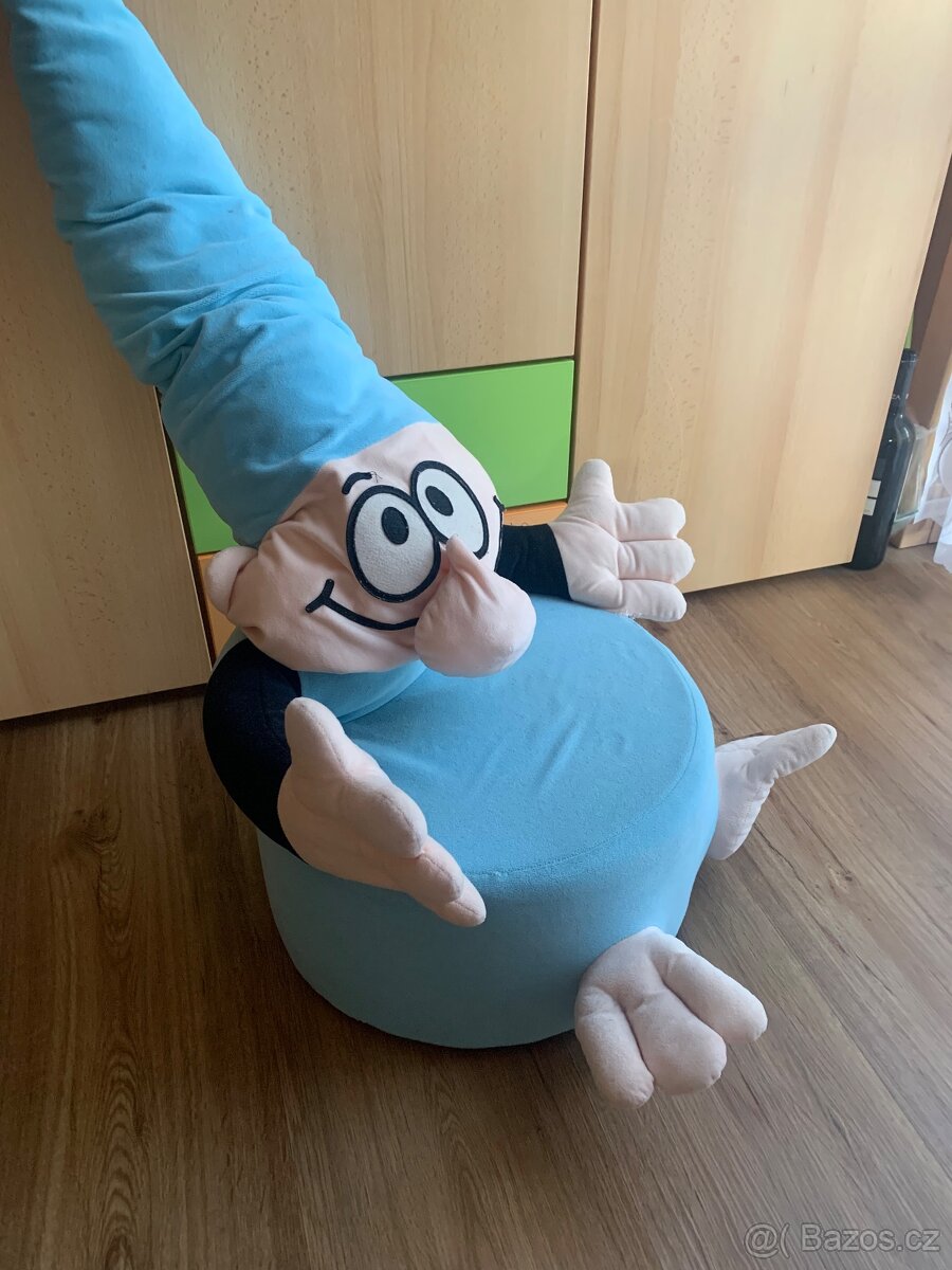 Dětské české křeslo/křesílko plyš/molitan Křemílek - 2