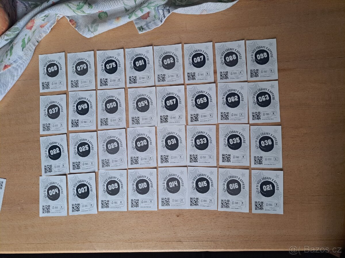 Hokejové nálepky legend - 2