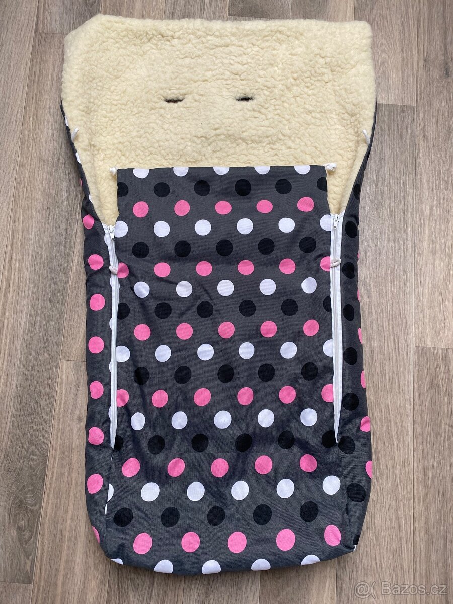 Zimní fusak do sporťáku z ovčí vlny - 2