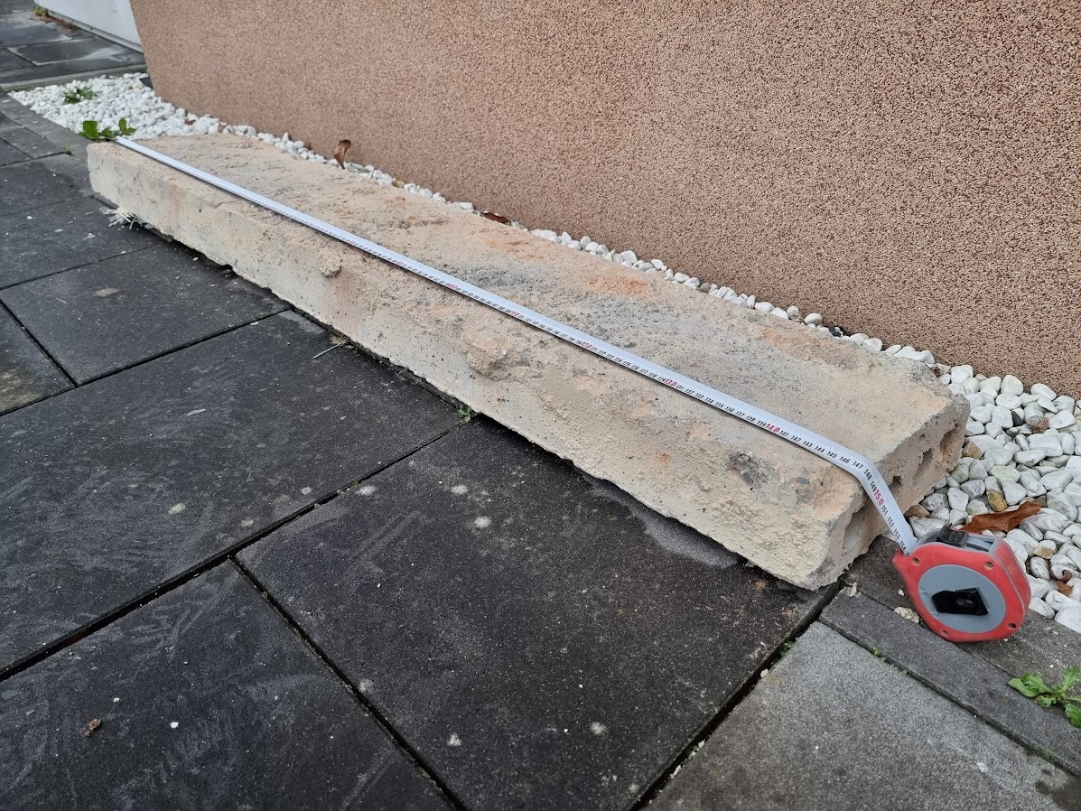 Betonový překlad 270×1480×85 – cena 300 Kč - 2