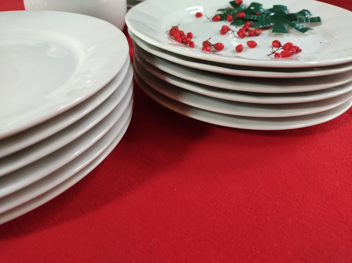 Dezertní; porcelán; talíř; - 2