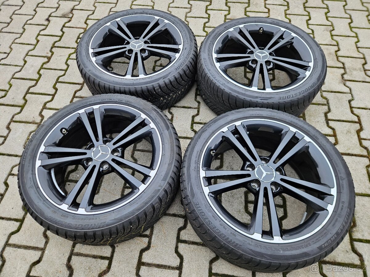 Originální Alu Mercedes 225/45/18 Zimní Bridgestone. - 2