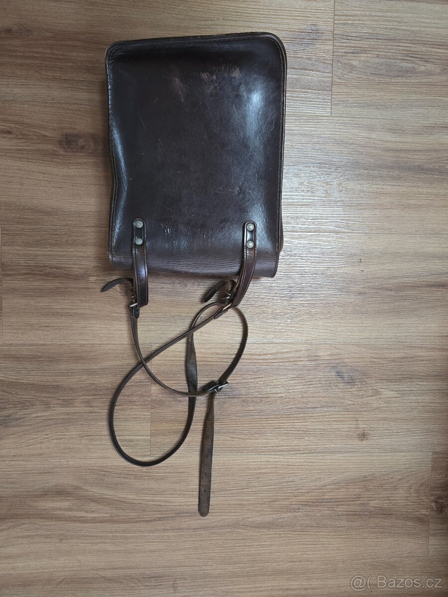 Lesnická,myslivecká kožená brašna zdobená - 2