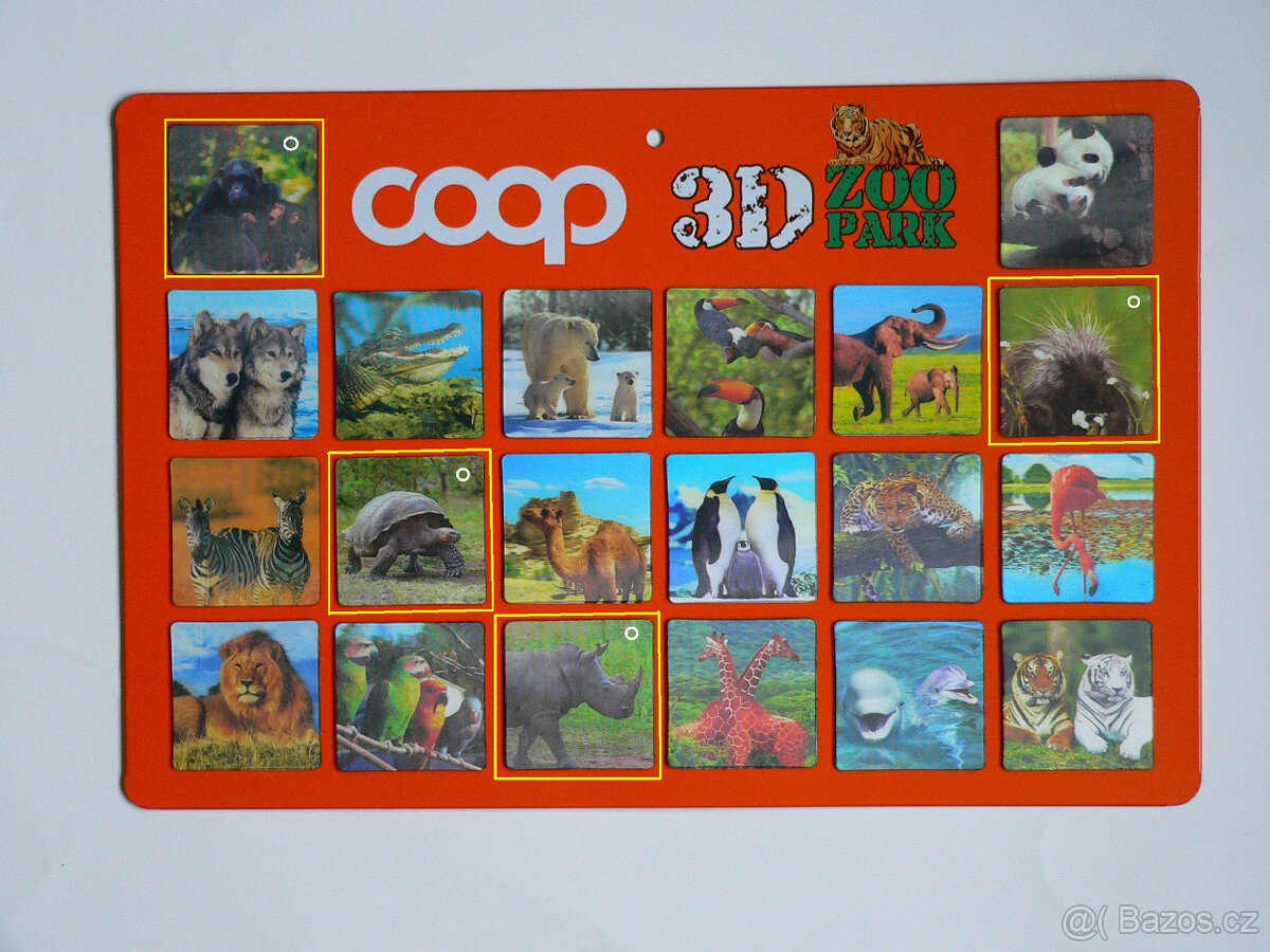 3D Sběratelské magnetky COOP, Jednota, magnetická tabulka - 2