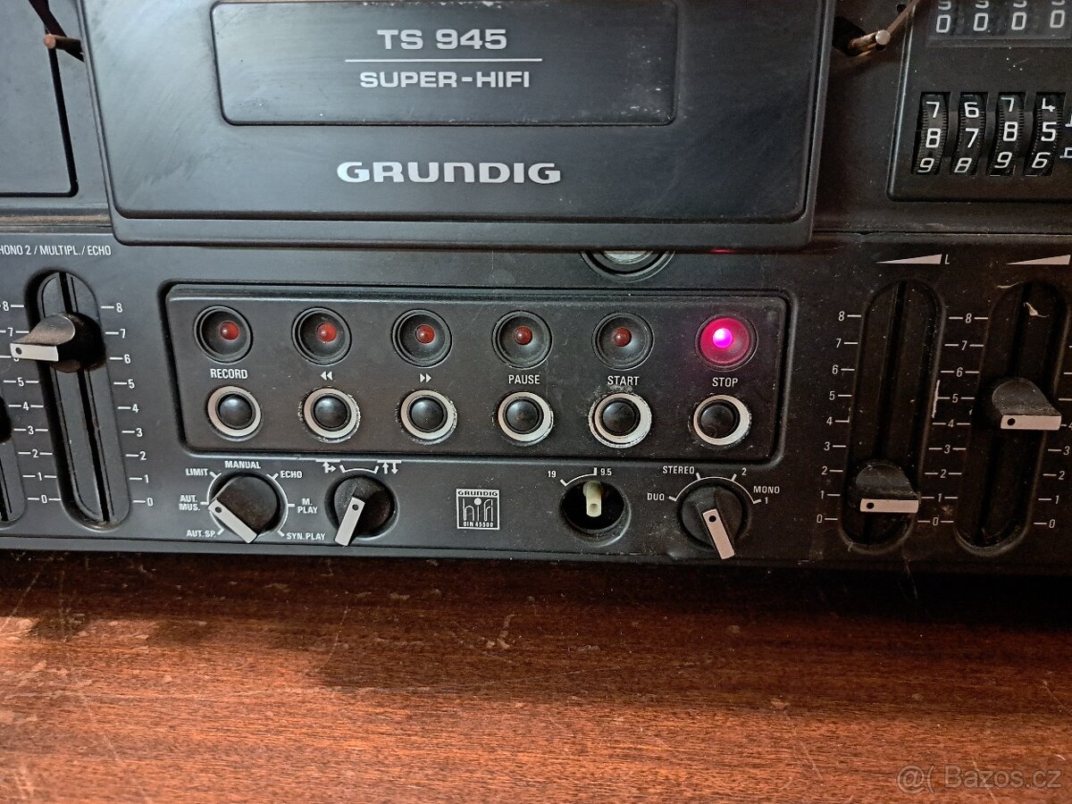 Kotoučový magnetofon Grundig TS945 - na opravu - 2