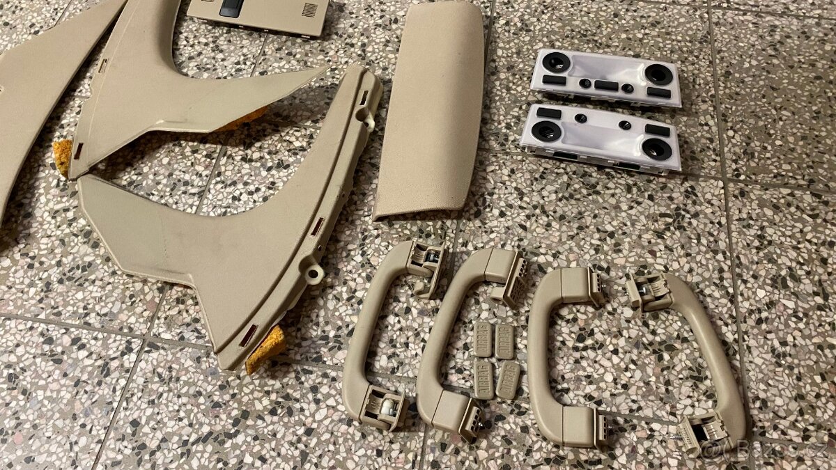 BMW E60 E61 BEIGE CREAMBEIGE PANELY KRYTY VÝPLNĚ INTERIÉRU - 2