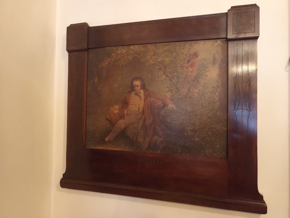 Obraz Beethovena v masívním rámu - 2