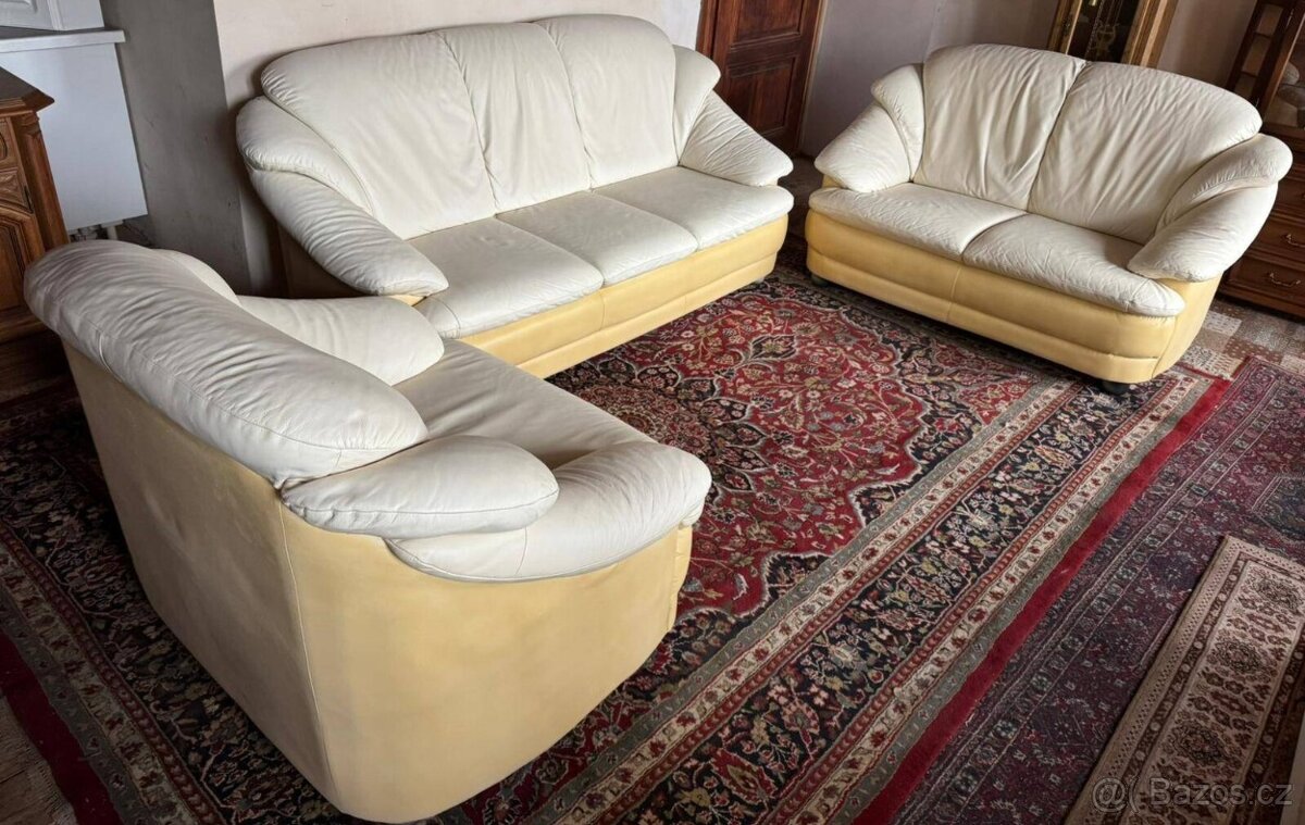 Kožená sedací souprava 3+2+1,5840 - 2