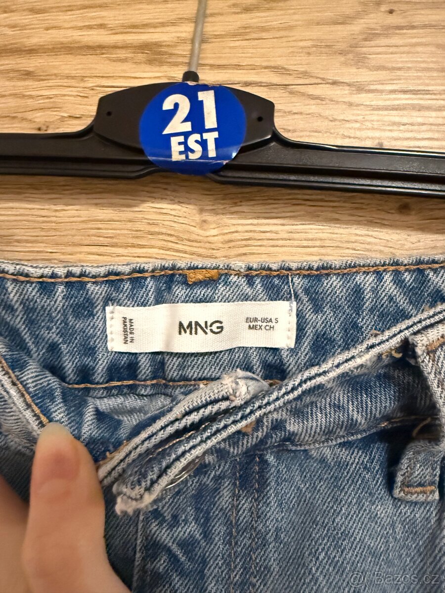 Riflová sukně Mango - 2