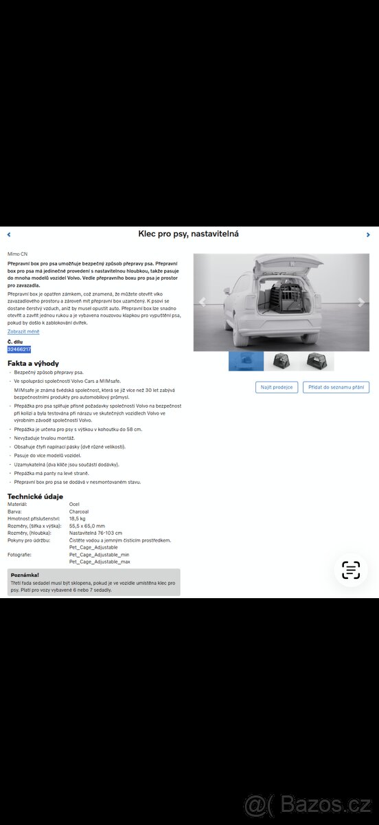 Přepravní box na psy VOLVO - 2