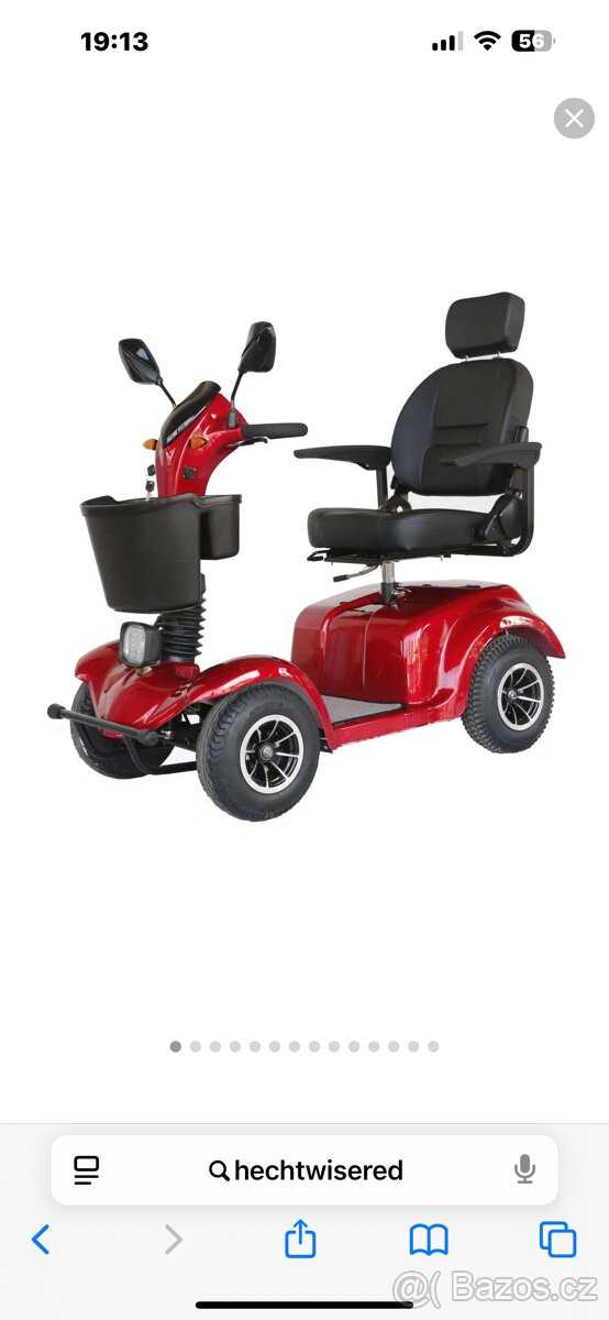 Elektrické vozítko čtyřkolka pro seniory invalidy - 2