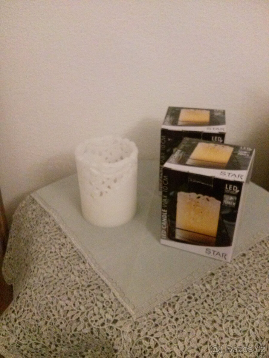 LED ZDOBENE SVICE CLARY S KRAJKOV.VZOREM- SADA 2Ks - 2