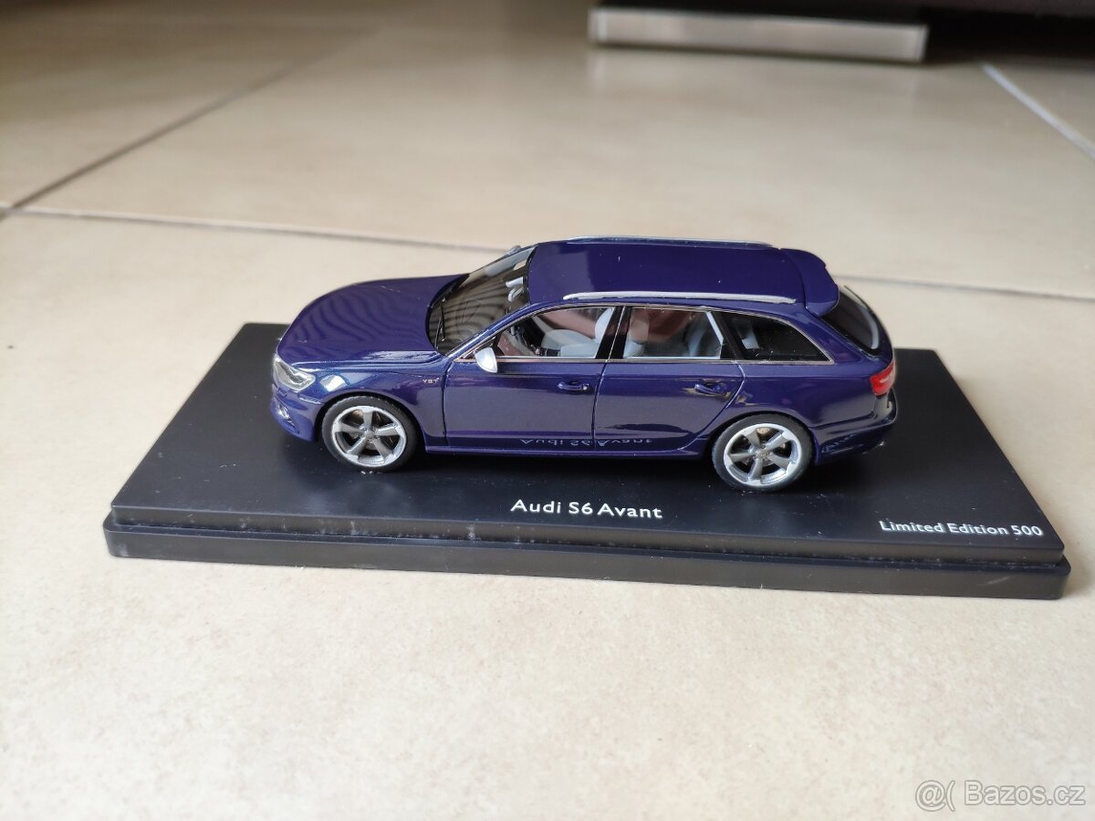 LIMITED 500ks AUDI S6 AVANT ESTORIL BLAU SCHUCO 1:43 MODEL - 2