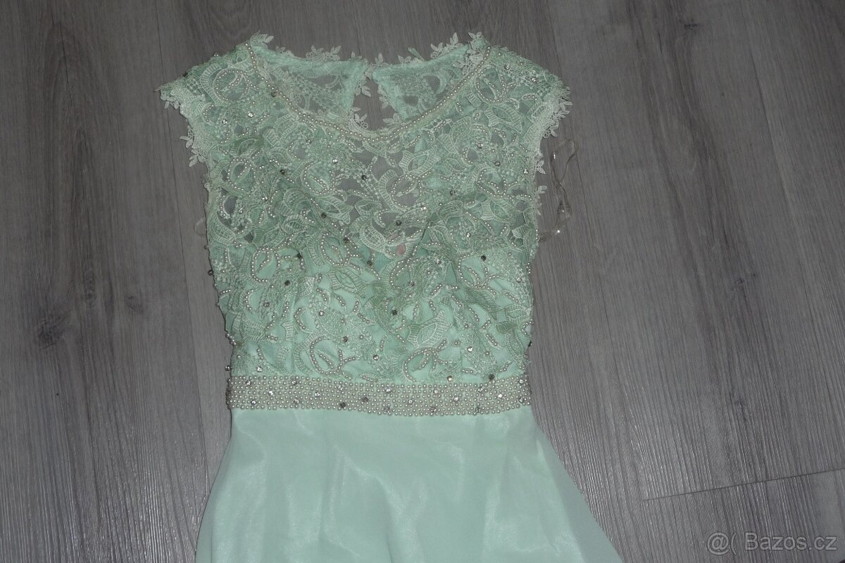 plesové společenské šaty vel. M - 2