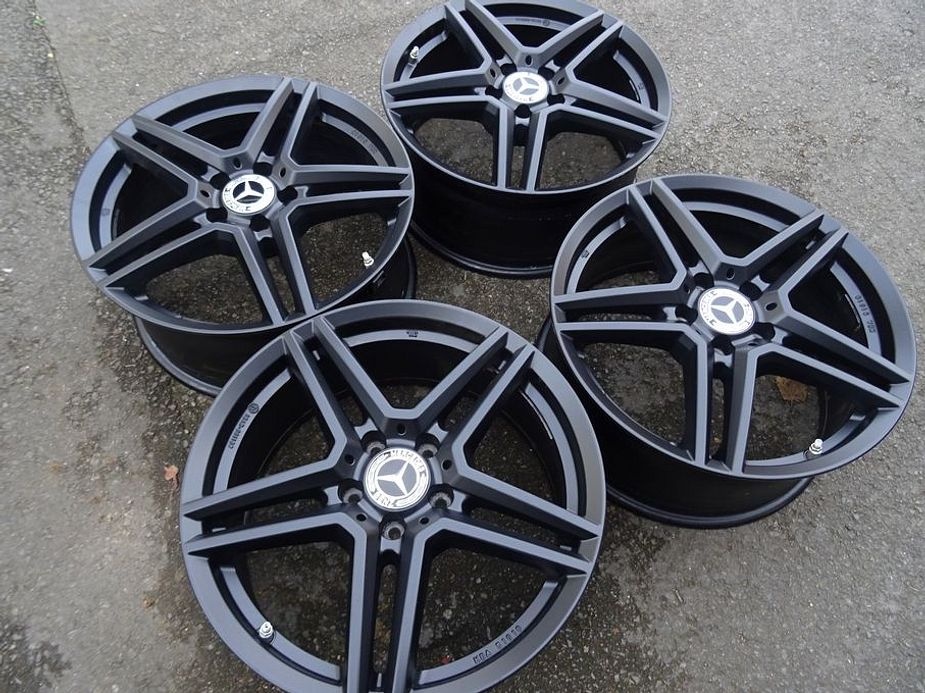 Alu disky černé Mercedes GLC, 18", 5x112, ET 38, šířka 8J - 2